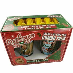 A Christmas Story Glass and Lamp Ice Cube Tray Combo Pack Collectible Brand New‎